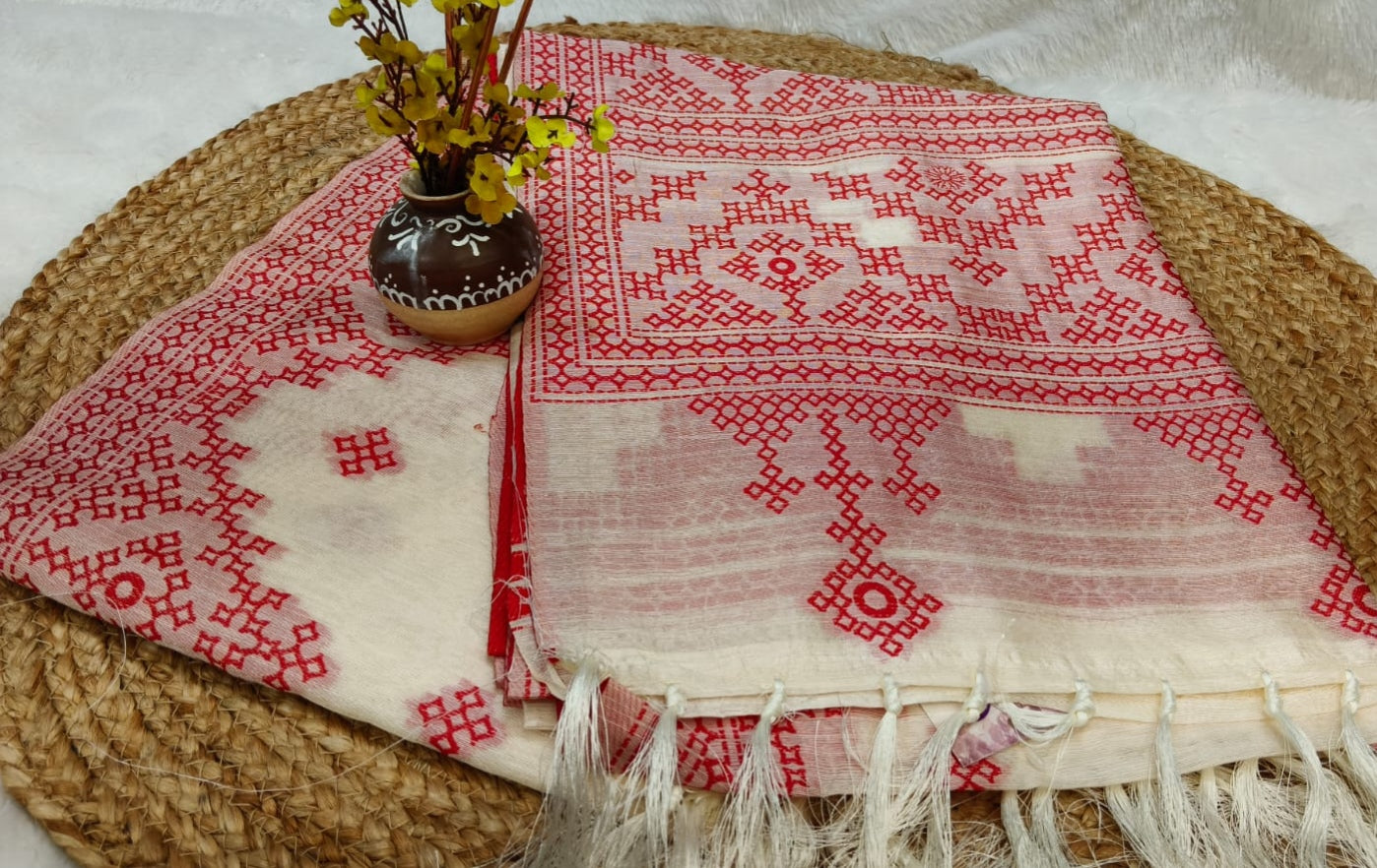 Pure Tussar Silk - a natural, handwoven silk known for its rich texture and breathable quality