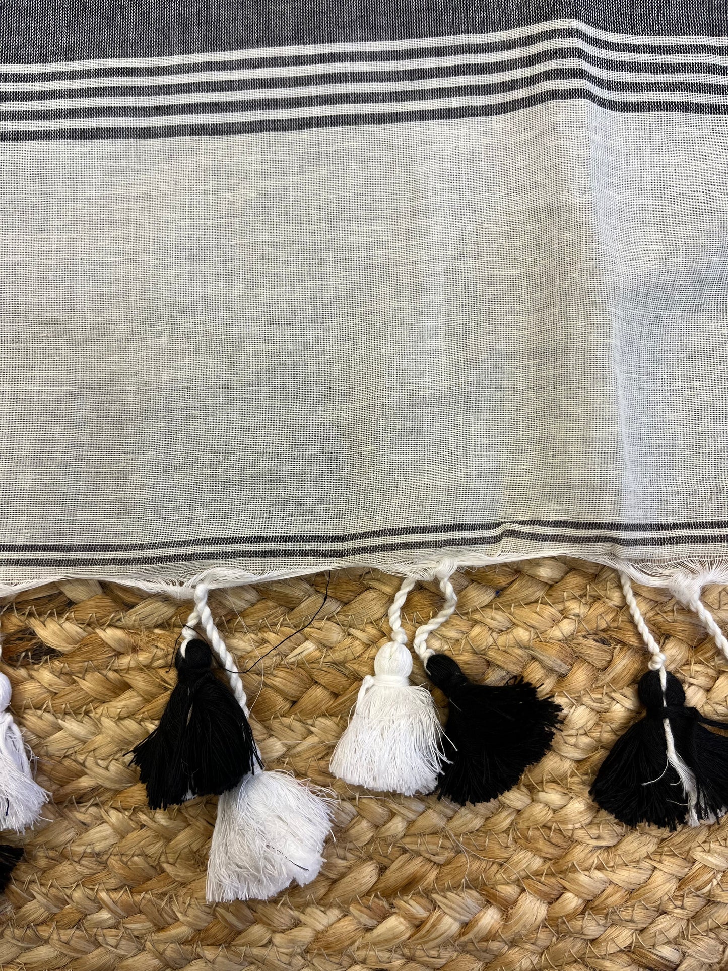 Monochrome Magic Cotton Saree - WEVOW