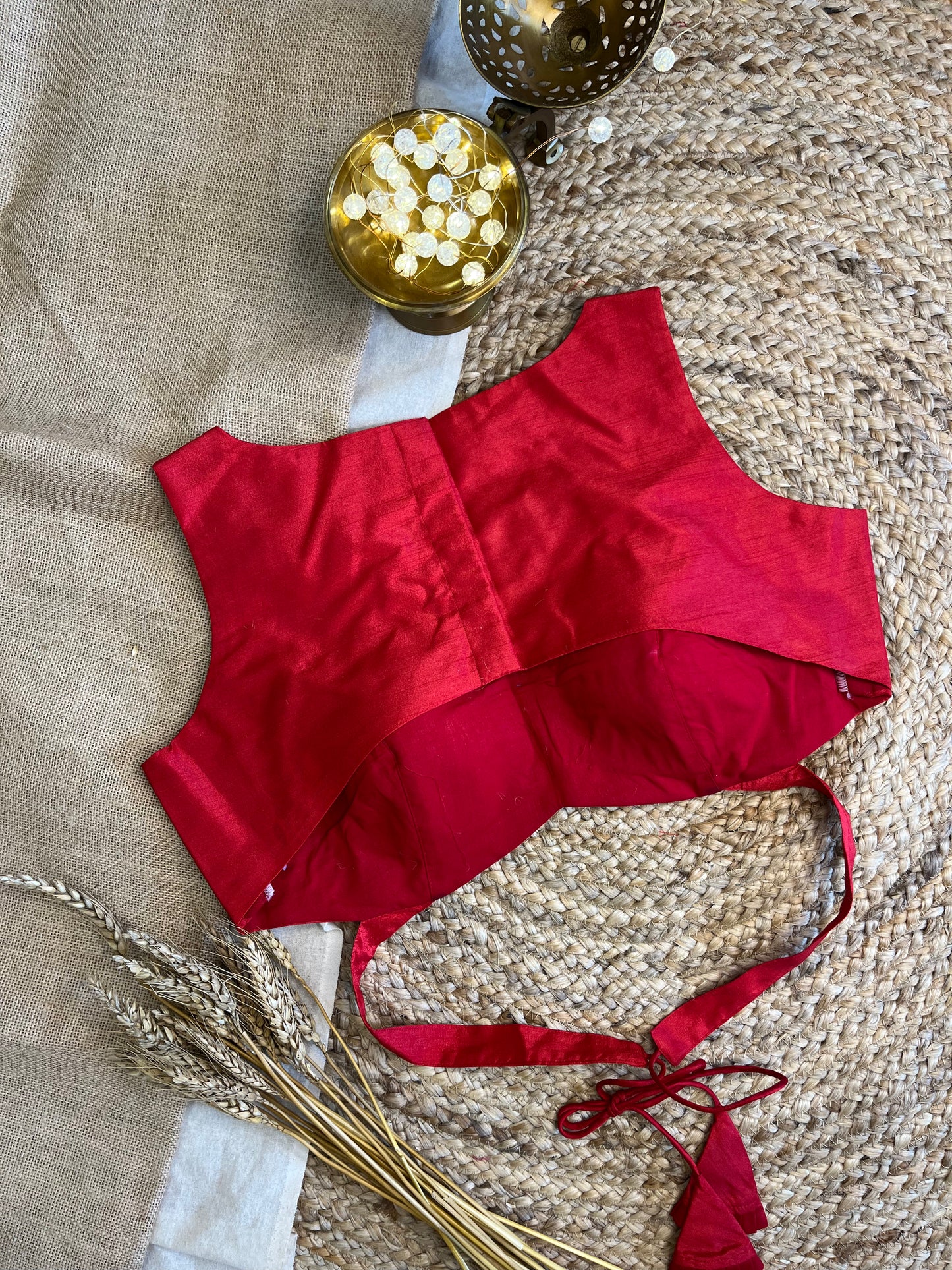 Radiant Silk Backless Blouse - WEVOW
