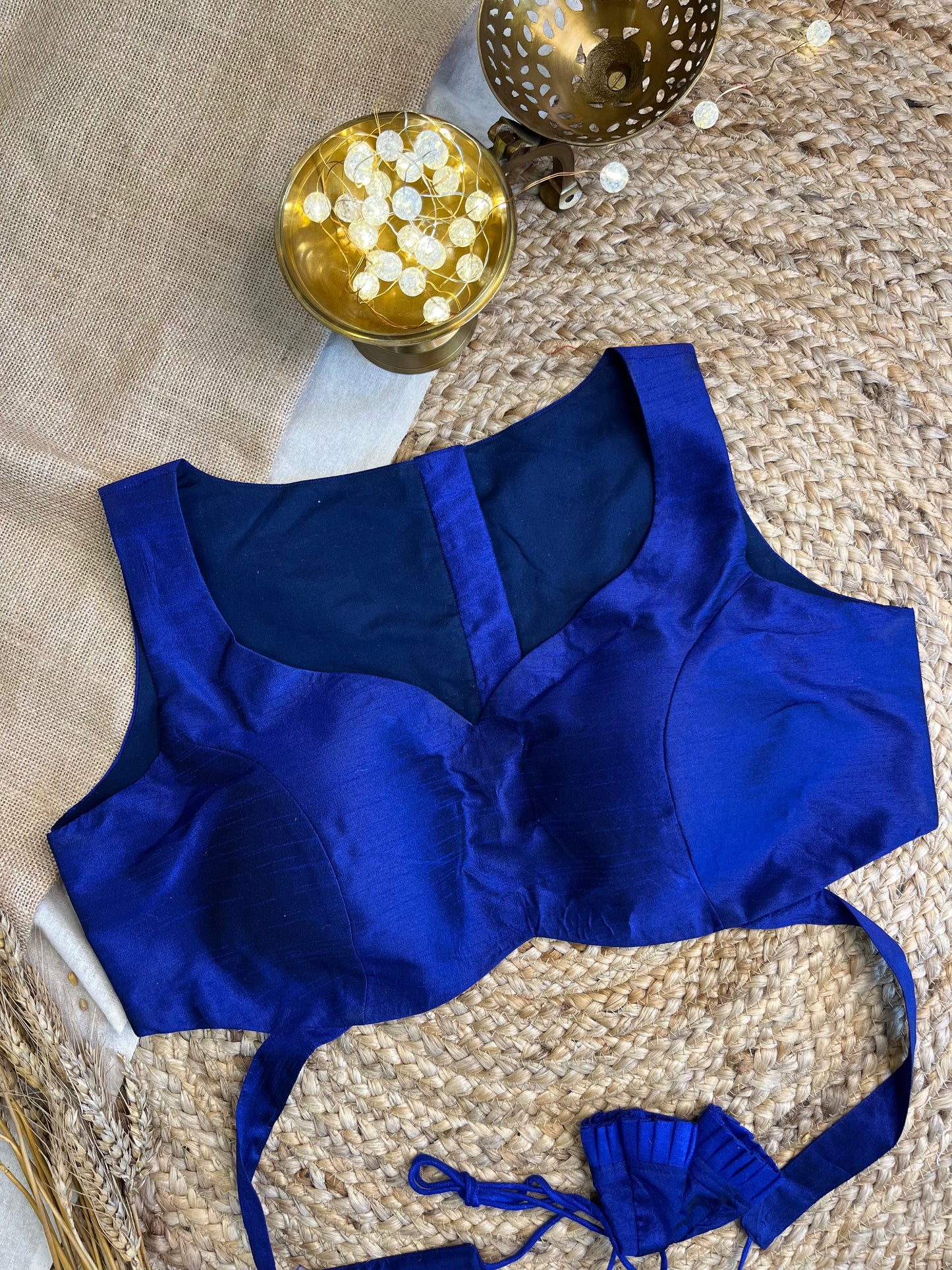 Azure Grace Backless Blouse - WEVOW