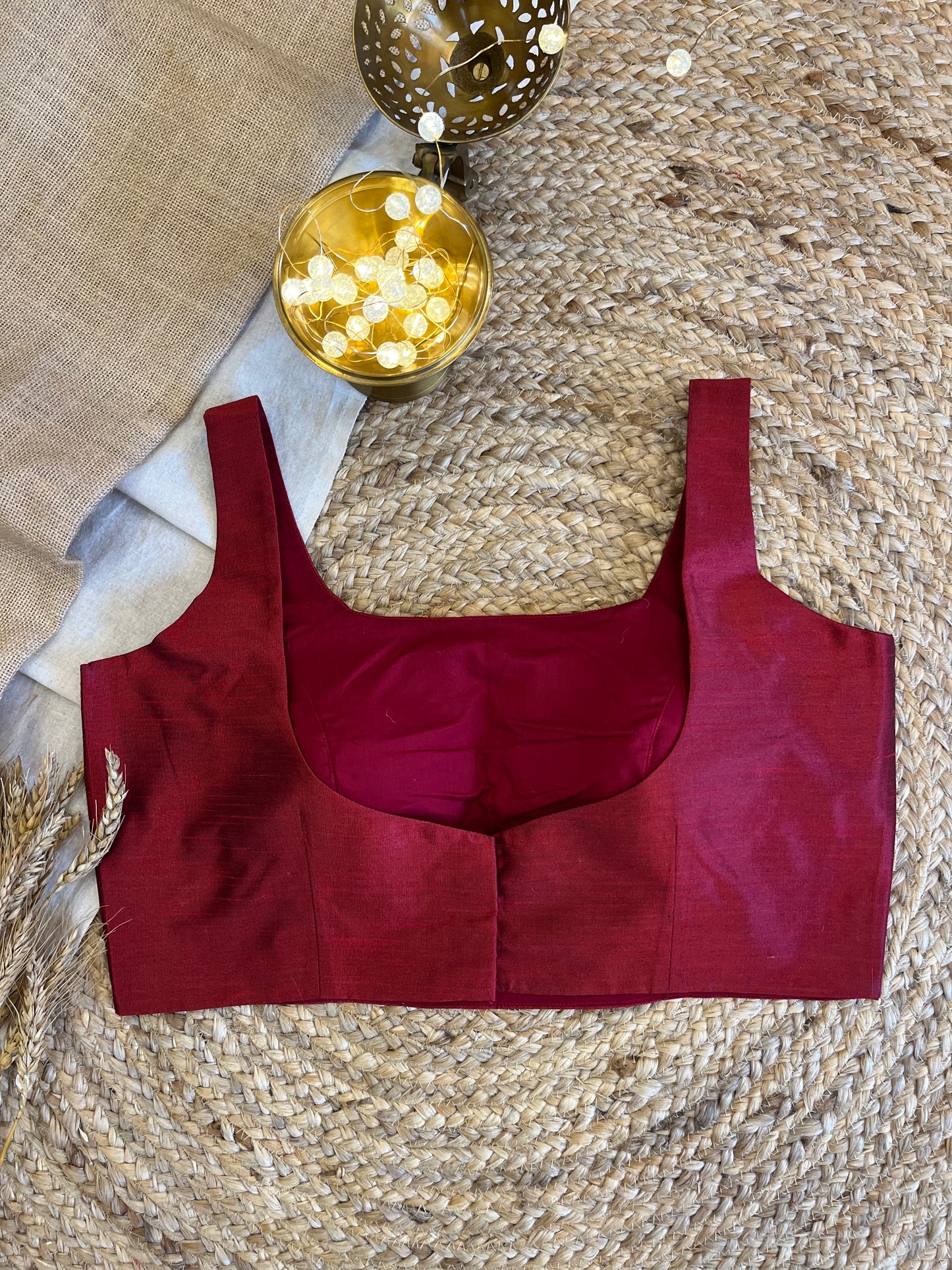 Maroon Radiance Blouse - WEVOW