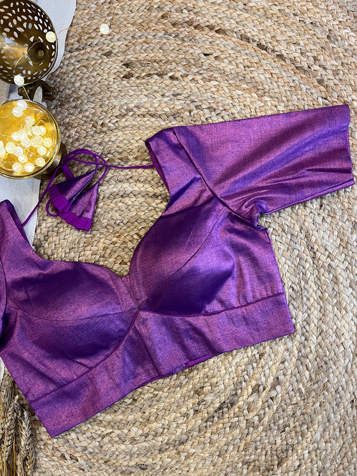 Regal Purple Tissue Blouse - WEVOW