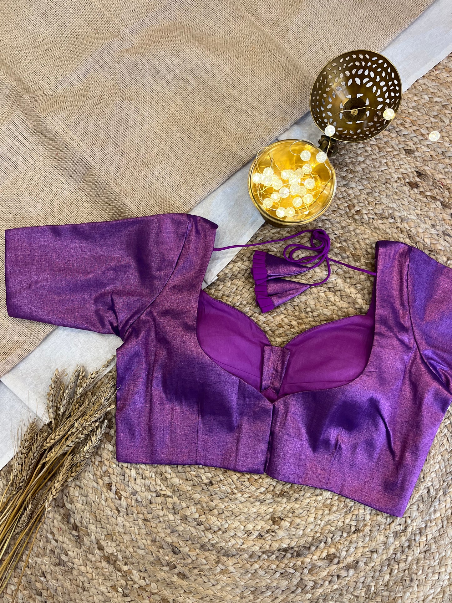 Regal Purple Tissue Blouse - WEVOW