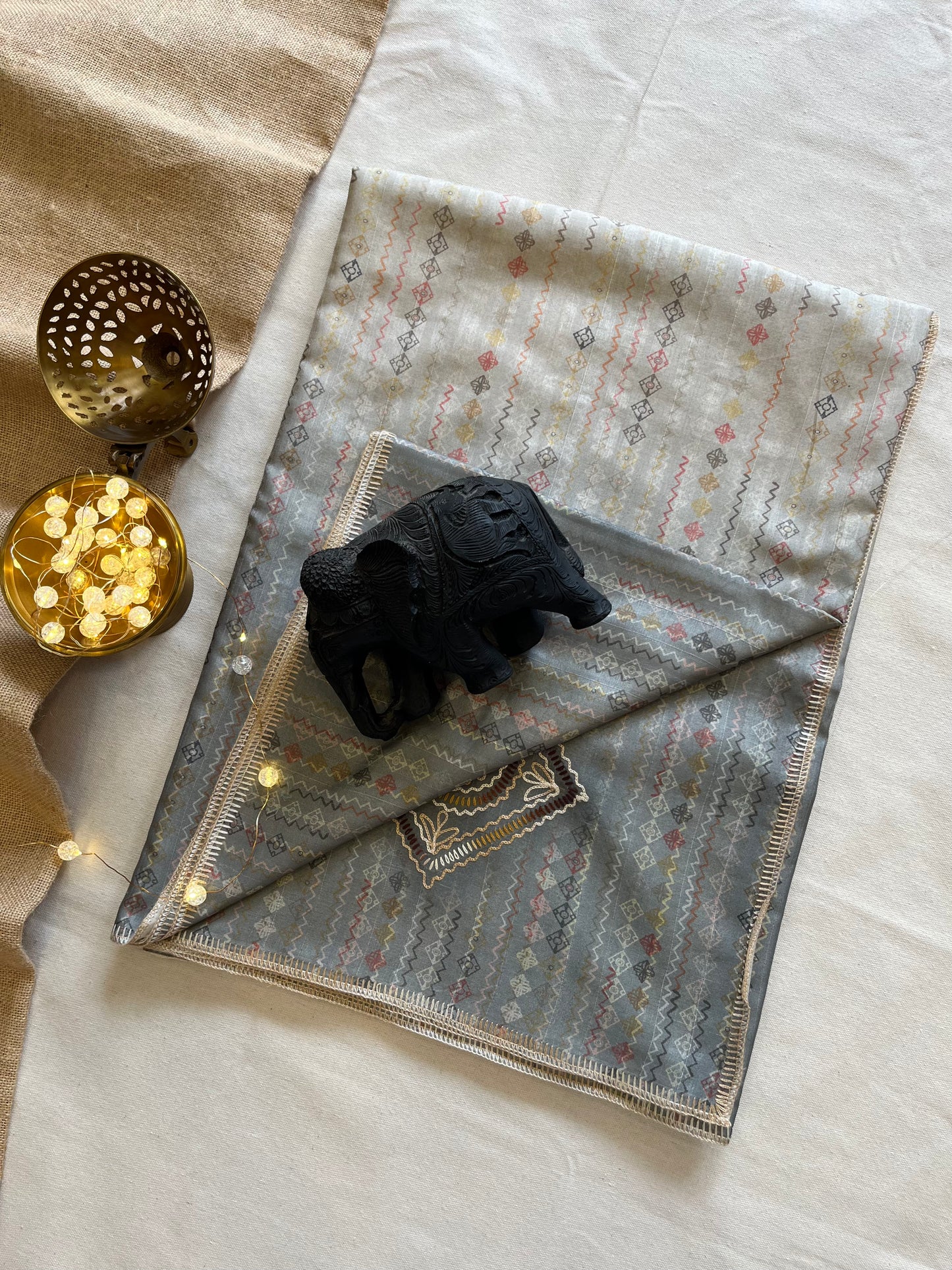 Exquisite Tussar Embroidery Saree – A Masterpiece of Craft