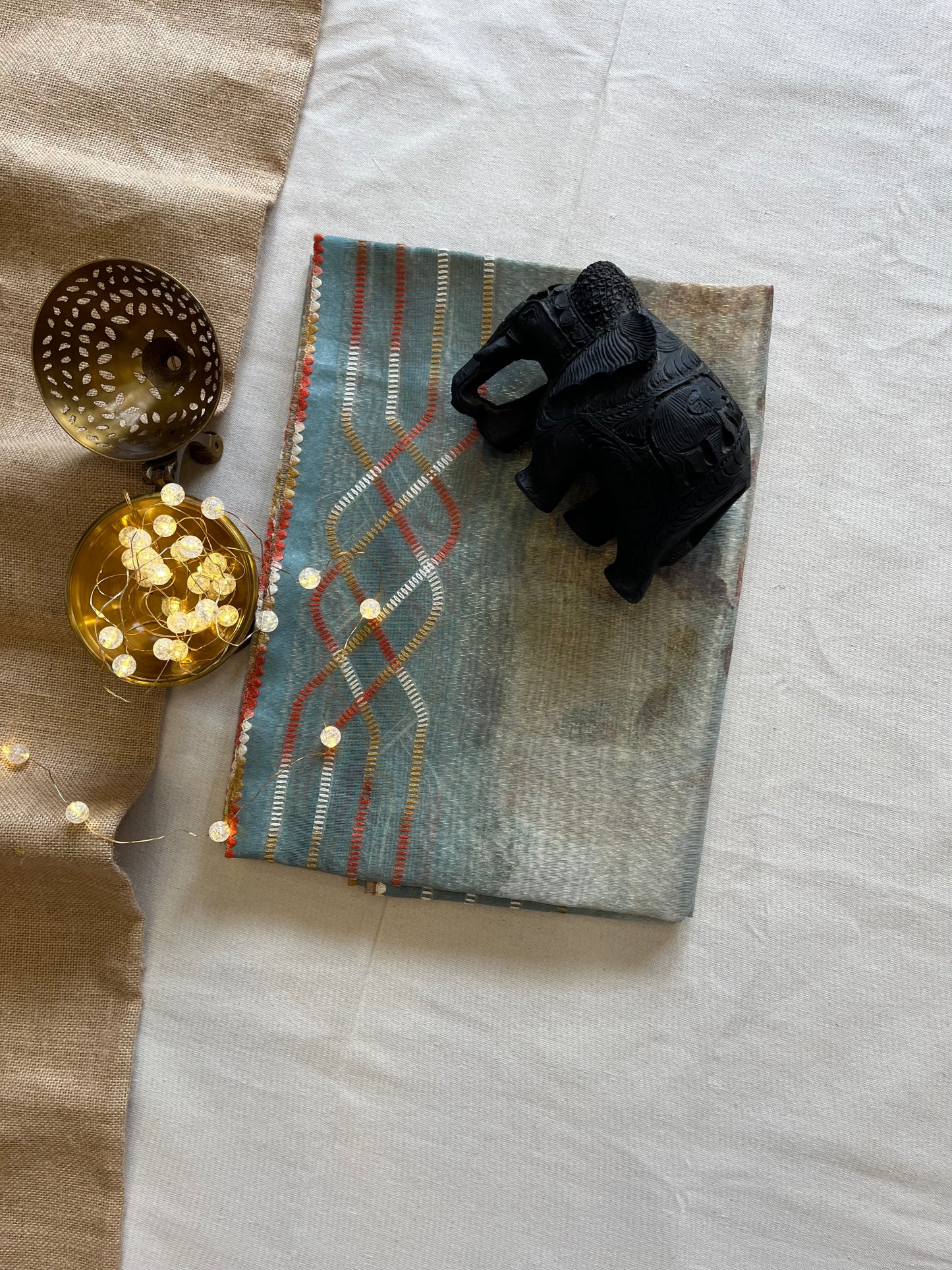Handcrafted Tissue Kota Silk Saree – Artisanal Charm