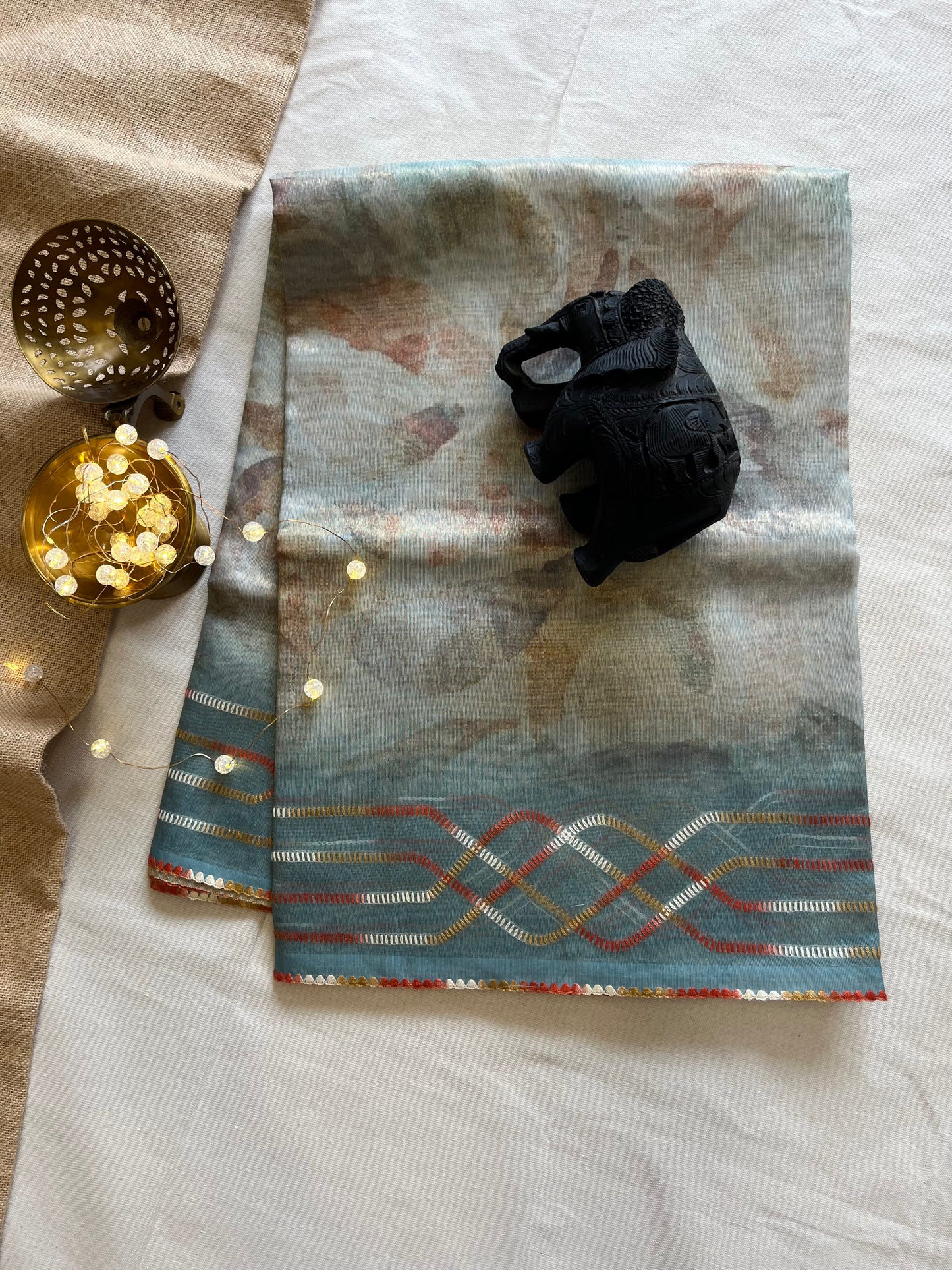 Handcrafted Tissue Kota Silk Saree – Artisanal Charm
