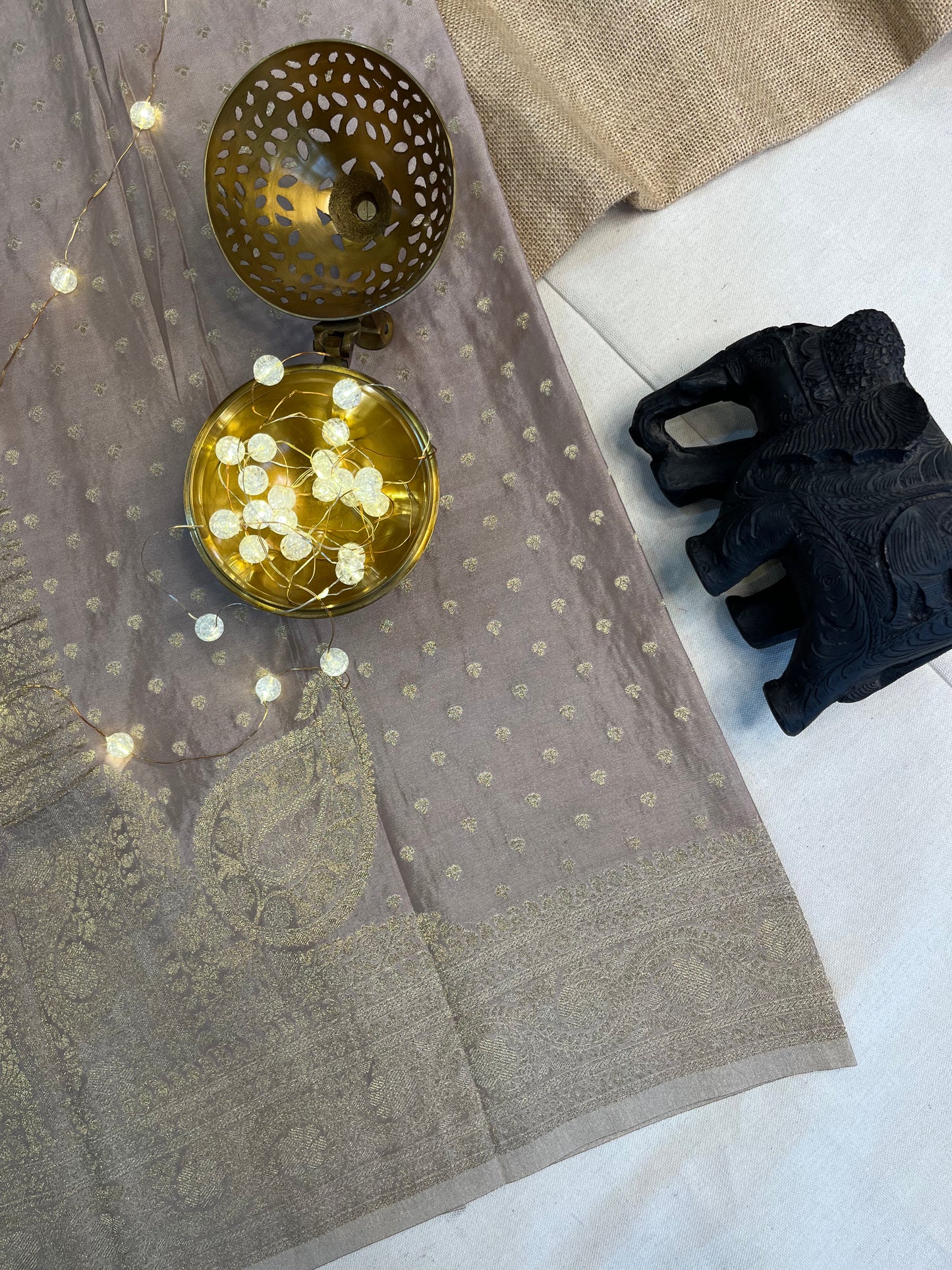 Stunning Silk Saree with Delicate Flower Motifs