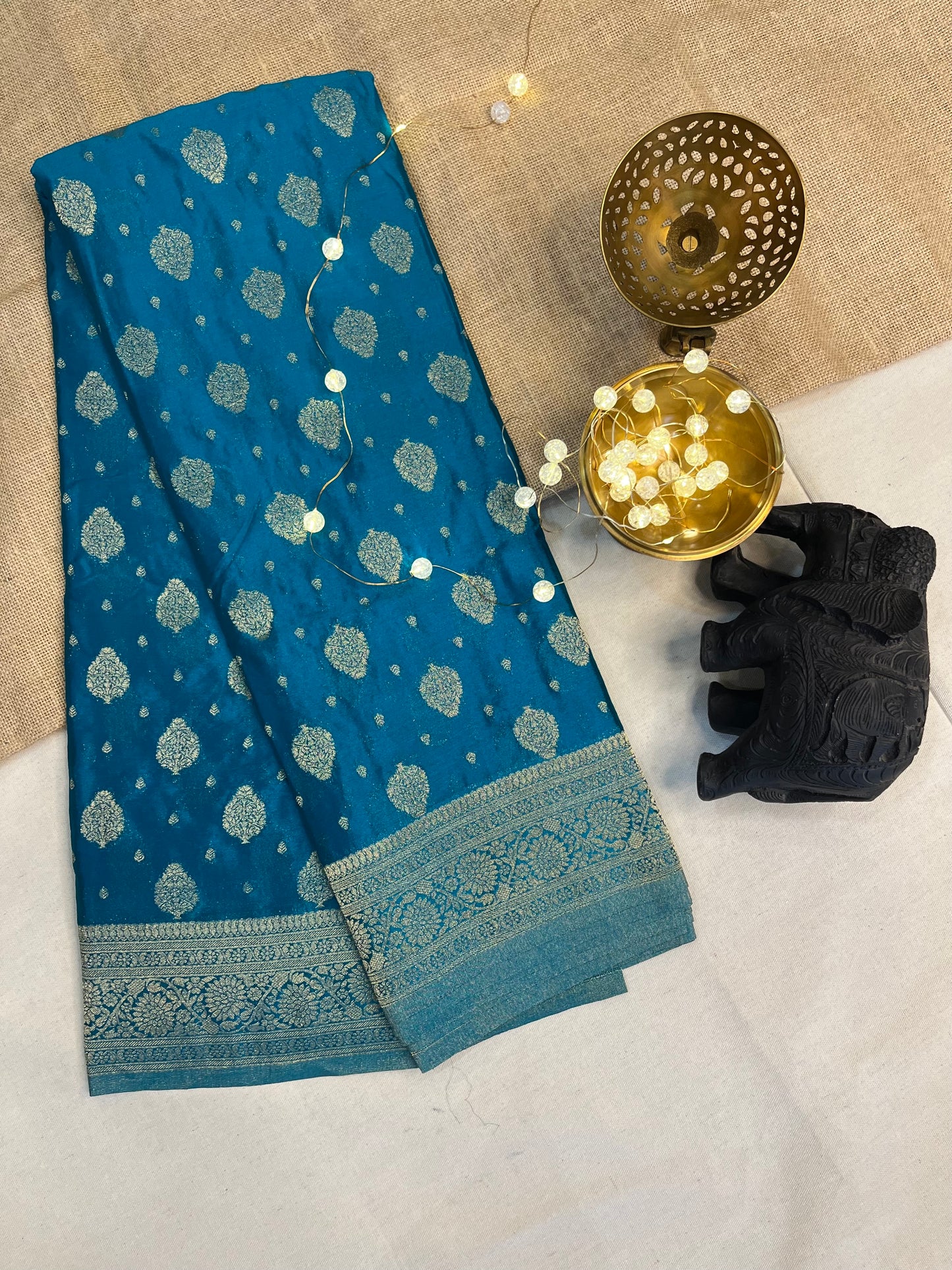 Elegant Big Buta Silk Saree with Rich Heritage