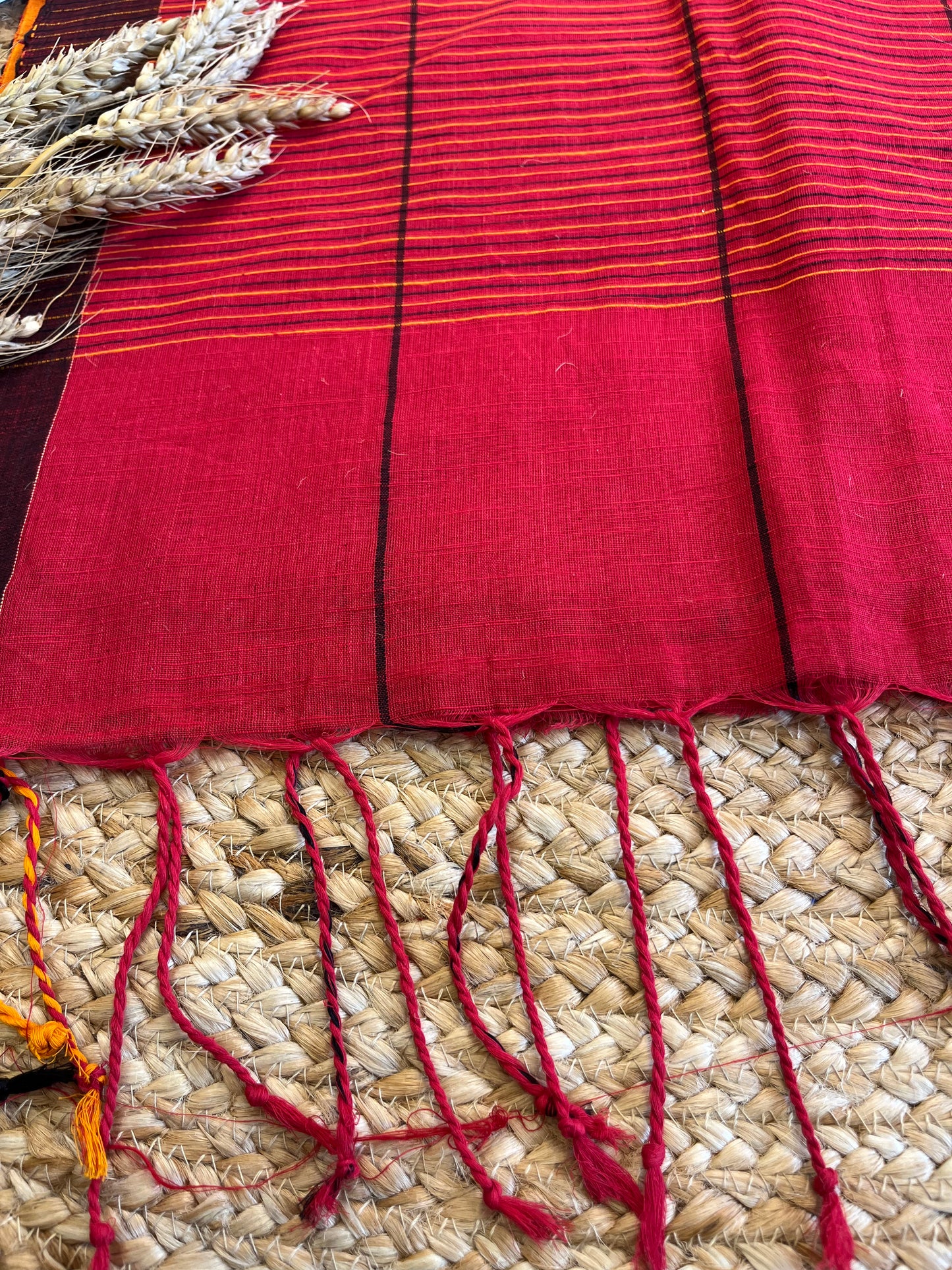Fiery Fusion Cotton Saree - WEVOW