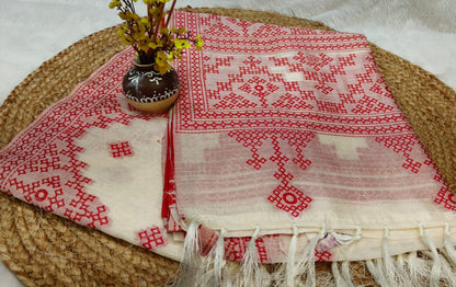 Pure Tussar Silk - a natural, handwoven silk known for its rich texture and breathable quality
