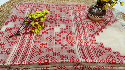 Pure Tussar Silk - a natural, handwoven silk known for its rich texture and breathable quality