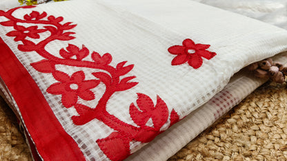Elegant Kota Applique Saree