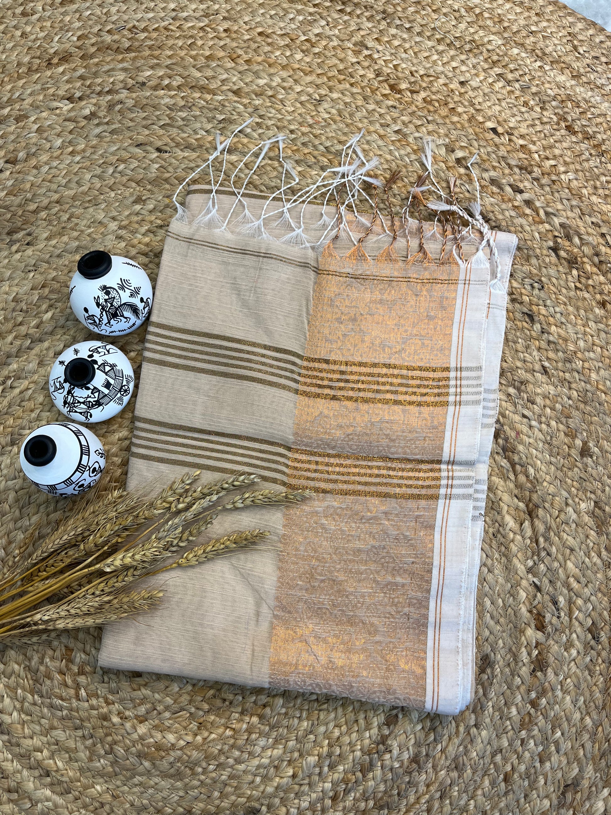 "Desert Sunrise" Cotton Saree - WEVOW