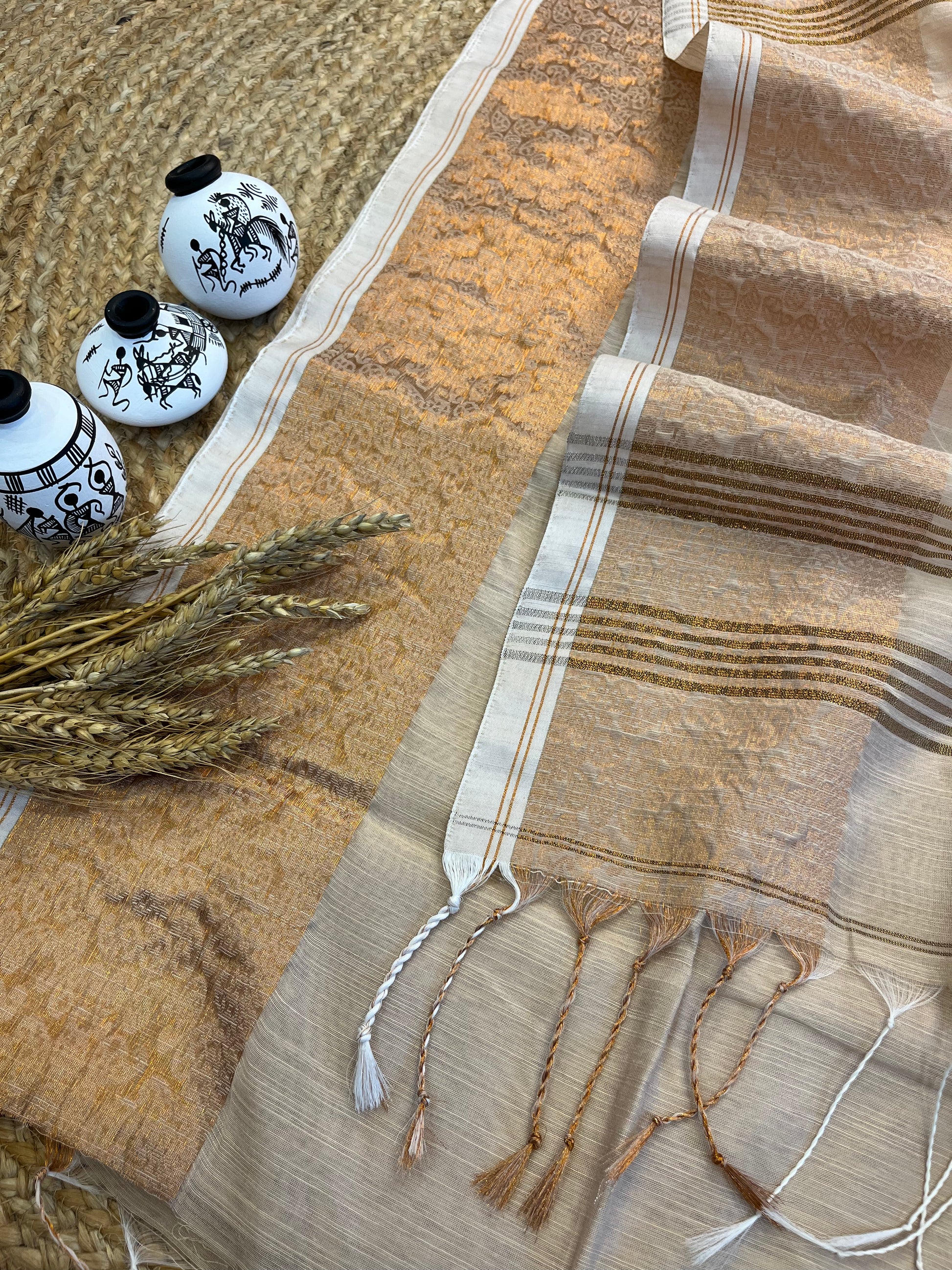 "Desert Sunrise" Cotton Saree - WEVOW