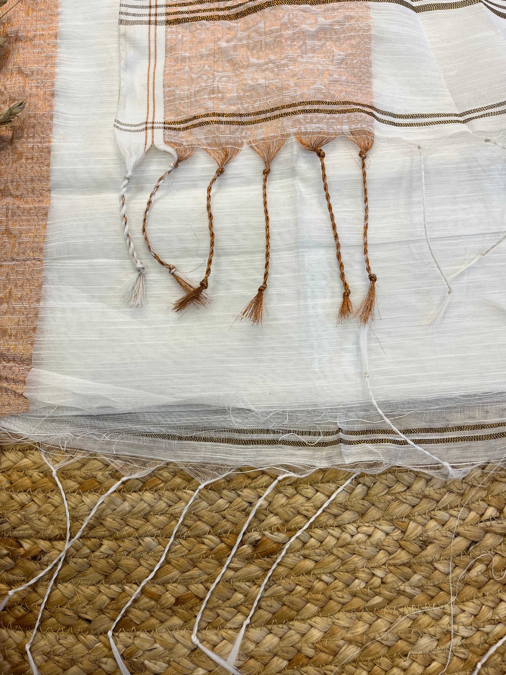 (DEFECT)"Desert Mirage" Cotton Saree - WEVOW