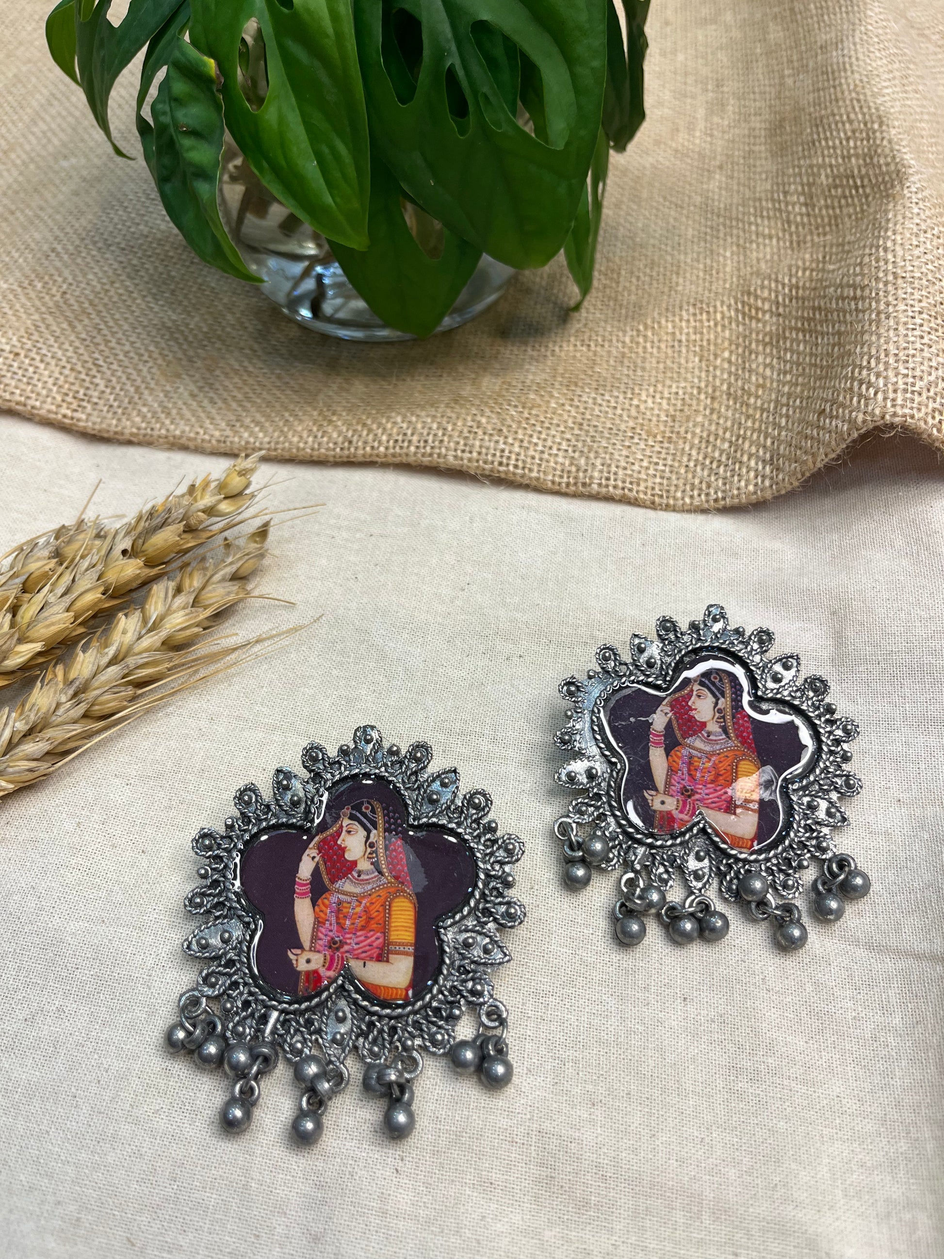 Vintage Photo earings - WEVOW