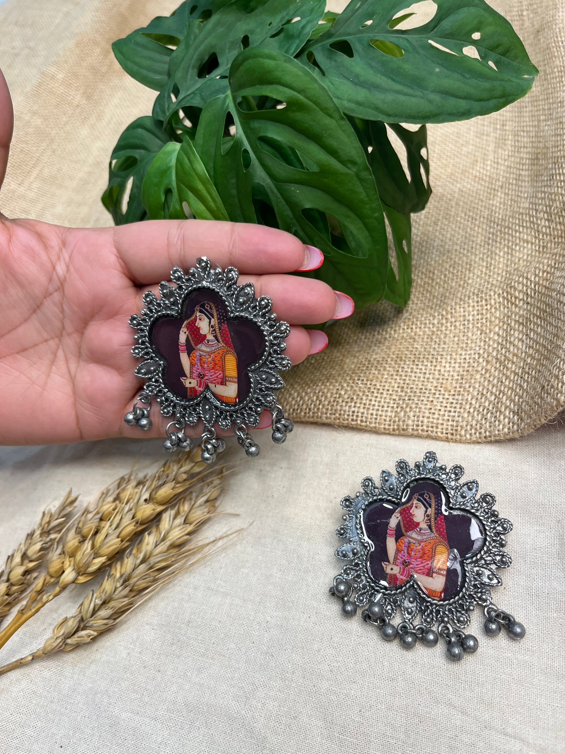 Vintage Photo earings - WEVOW