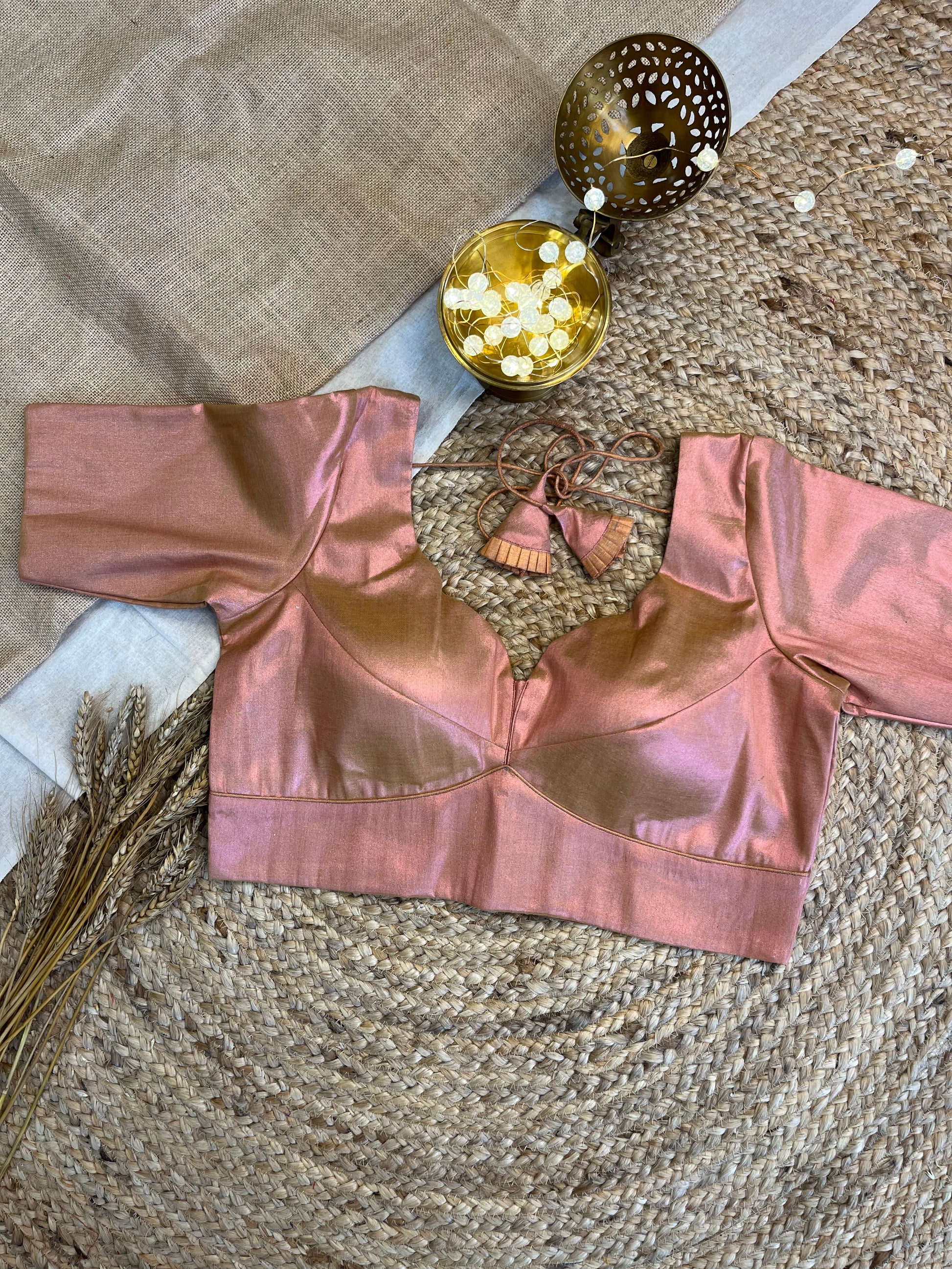 Blush Radiance Tissue Blouse - WEVOW