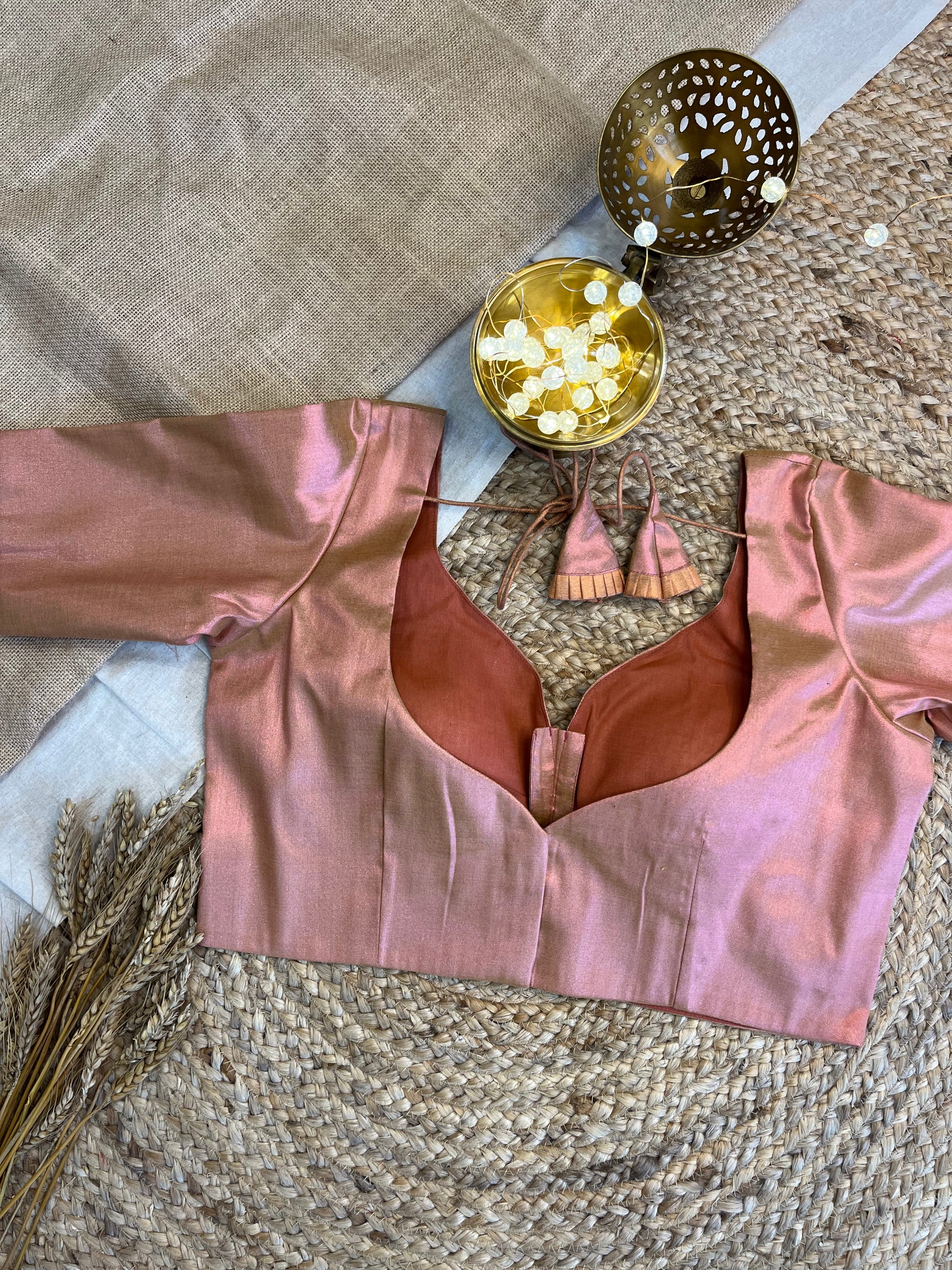 Blush Radiance Tissue Blouse - WEVOW