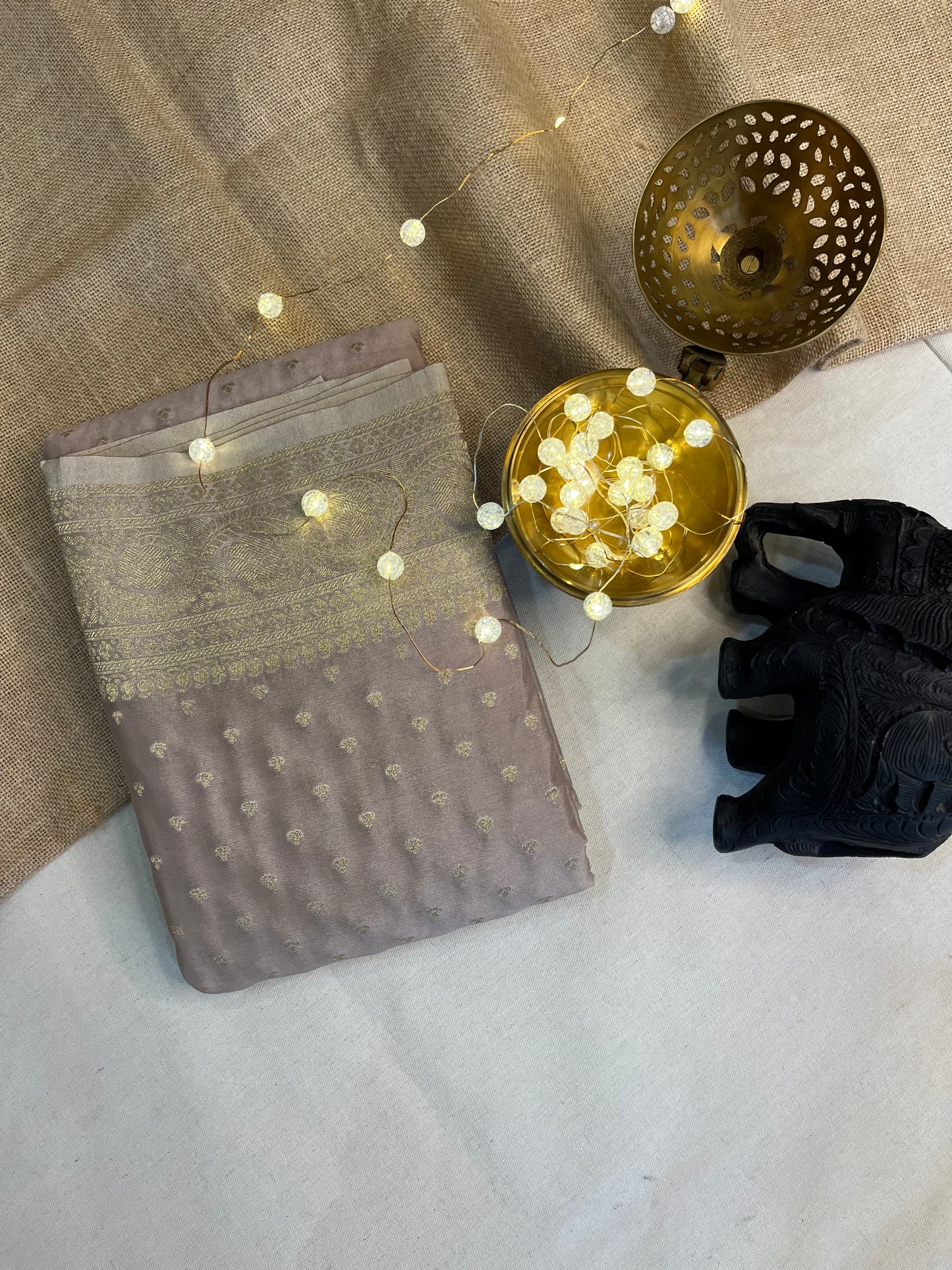 Stunning Silk Saree with Delicate Flower Motifs