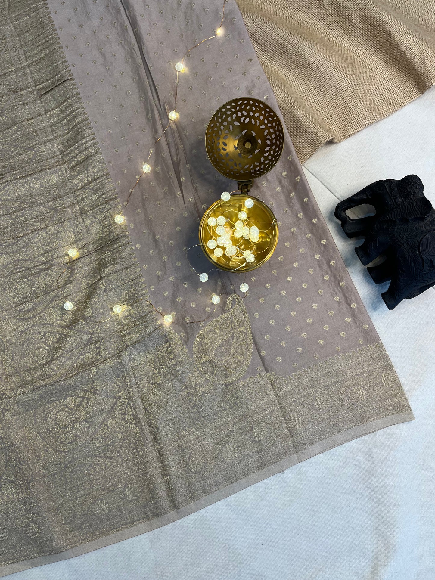 Stunning Silk Saree with Delicate Flower Motifs