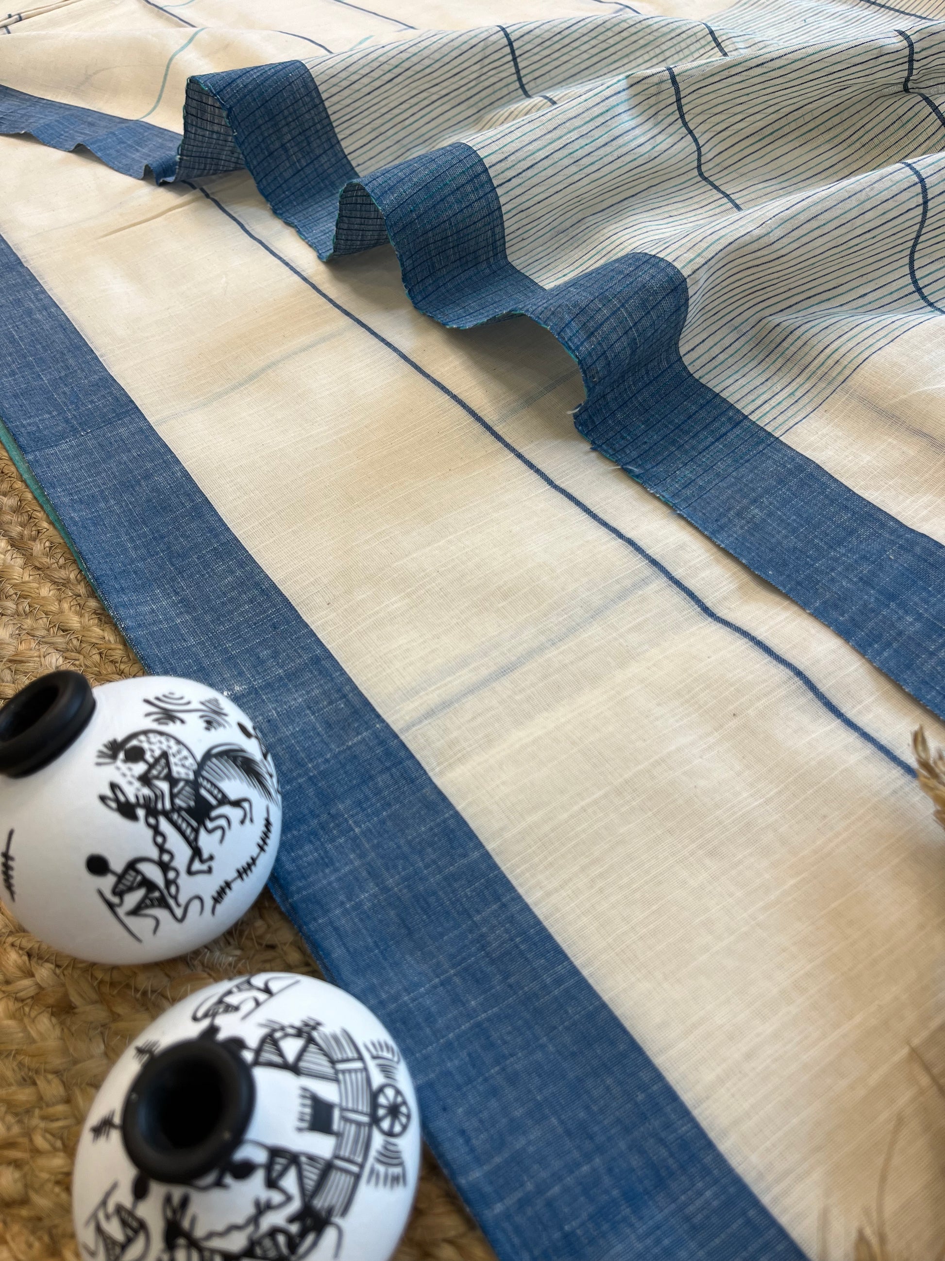 Aegean Dream Cotton Saree - WEVOW